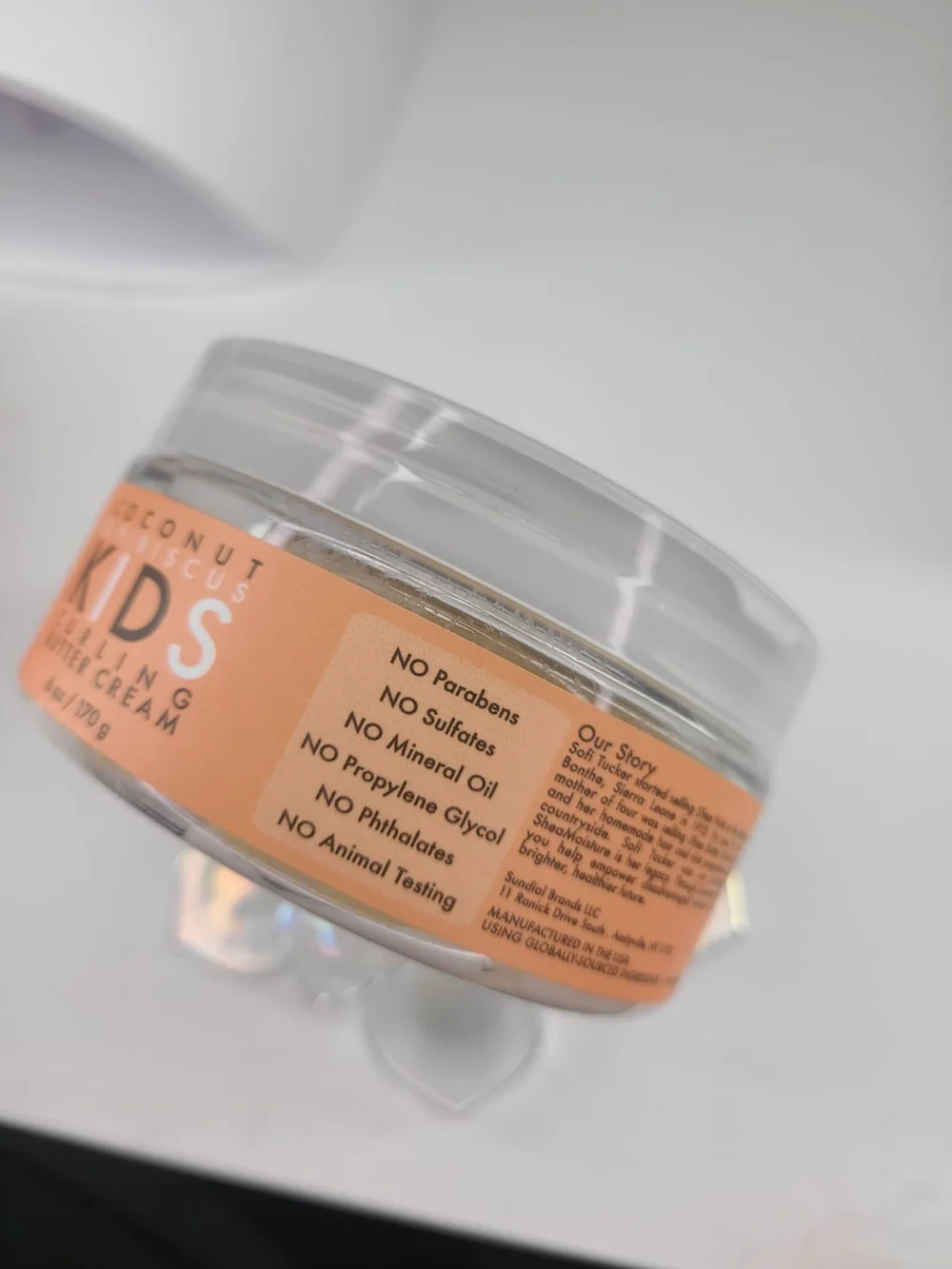Two (2) Shea Moisture Kids Curling Butter Cream - Peach-Orange Label